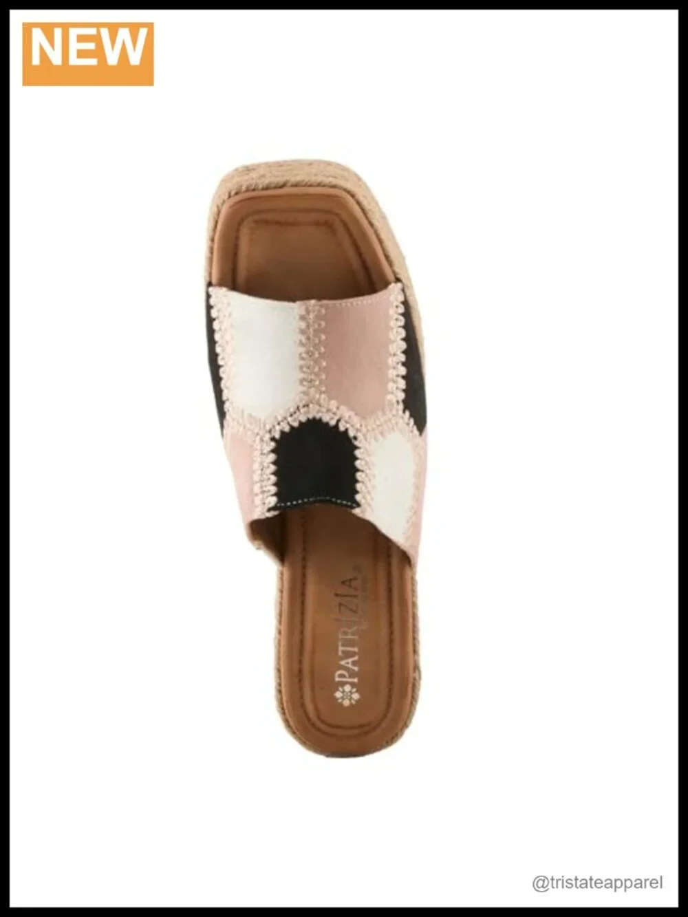 Women's Evolet Square Toe Wedge Sandals Jute Braided Platform Padded Slip On